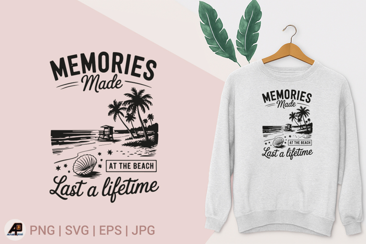 Summer Beach Sublimation Design