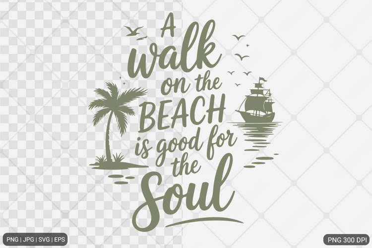 Summer Beach Sublimation Design