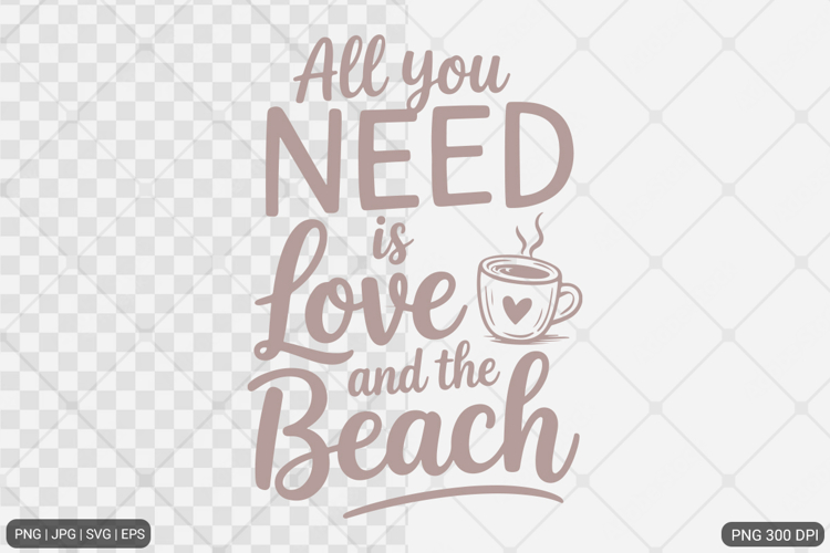 Summer Beach Sublimation Design