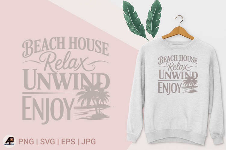 Summer Beach Sublimation Design