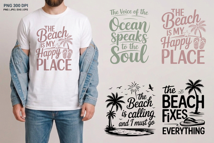 Summer Beach Sublimation Designs