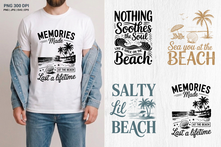 Summer Beach Sublimation Designs