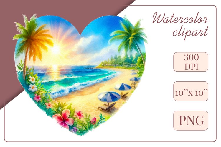 Explore our collection of vibrant watercolor clipart capturing the essence of summer beach relaxation. Perfect for cards, invitations, banners and websites, these designs infuse your projects with freshness, brightness, and joyful vibes.