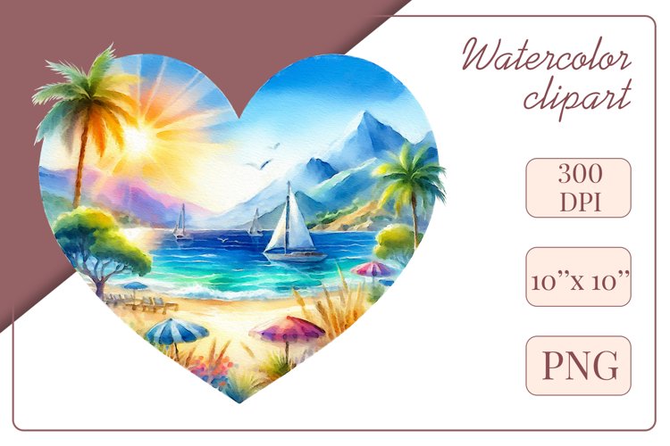 Explore our collection of vibrant watercolor clipart capturing the essence of summer beach relaxation. Perfect for cards, invitations, banners and websites, these designs infuse your projects with freshness, brightness, and joyful vibes.