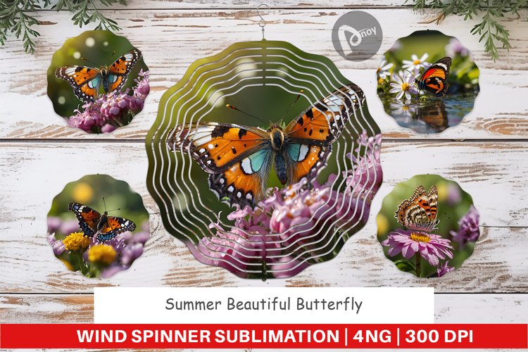 Wind Spinner Summer Beautiful Butterfly