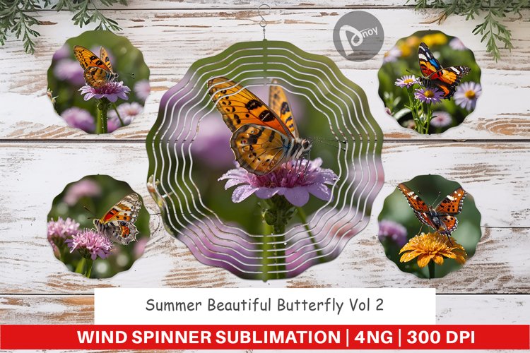 Wind Spinner Summer Beautiful Butterfly