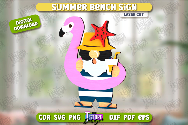 Summer Sign Laser Cut | Summer Vibe | Summer Elements | CNC