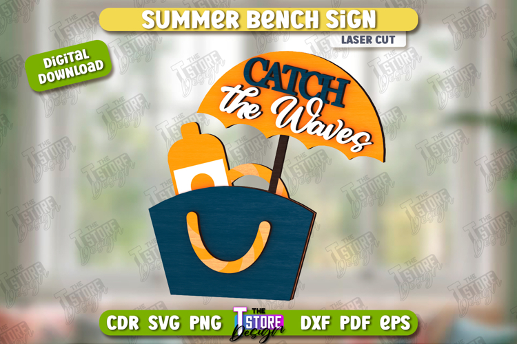 Summer Sign Laser Cut | Summer Vibe | Summer Elements | CNC