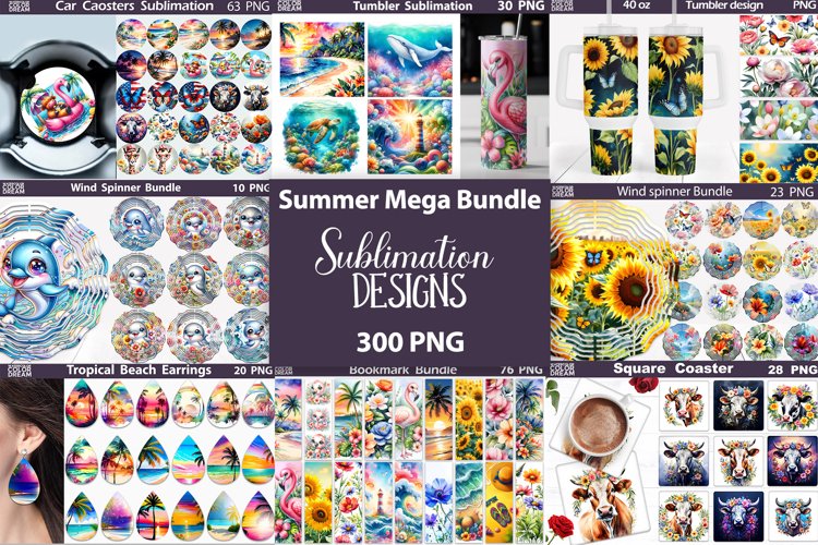 Summer Mega Bundle Sublimation Designs | Beach Bundle