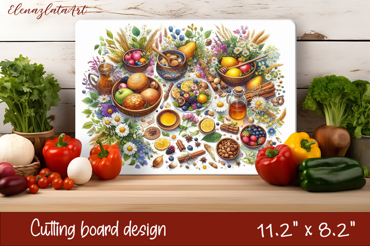 Summer Breakfast - Cutting Board Design