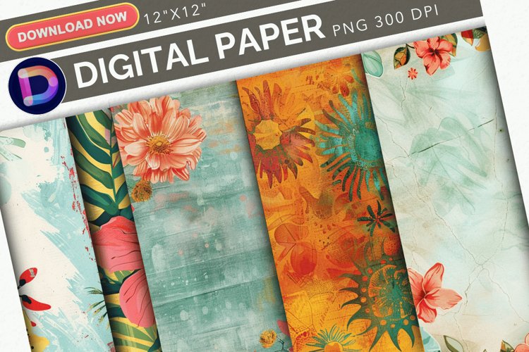 Summer Digital Paper Image 2
