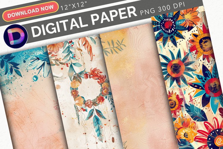 Summer Digital Paper Image 23