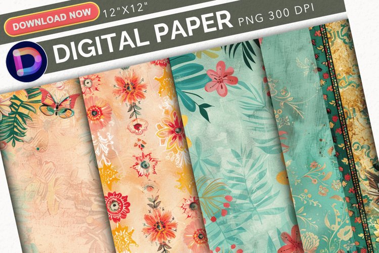 Summer Digital Paper Image 3