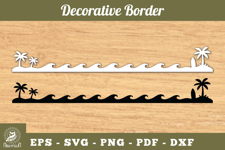Summer Border SVG example image 1