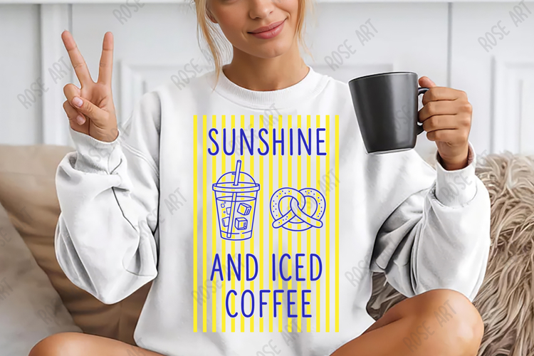 Summer Coffee Quote PNG