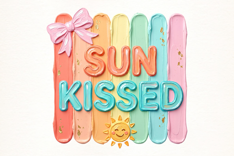 Summer Coquette Bow Sun Kissed PNG