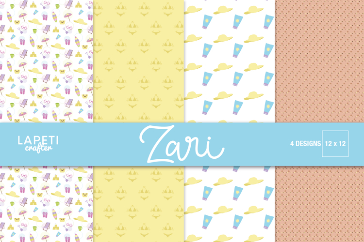 Beach Scrapbook Paper Image 3