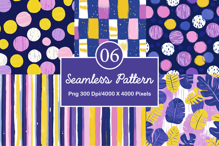 Summer Digital Papers Backgrounds example image 1