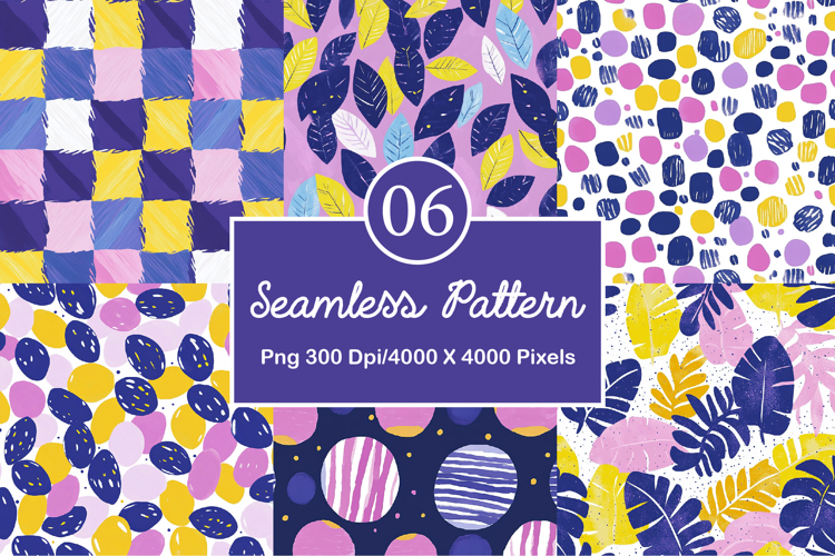 Summer Digital Papers Backgrounds example image 1