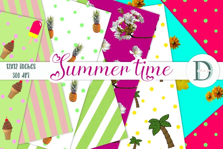 Summer Digital Paper Image 2