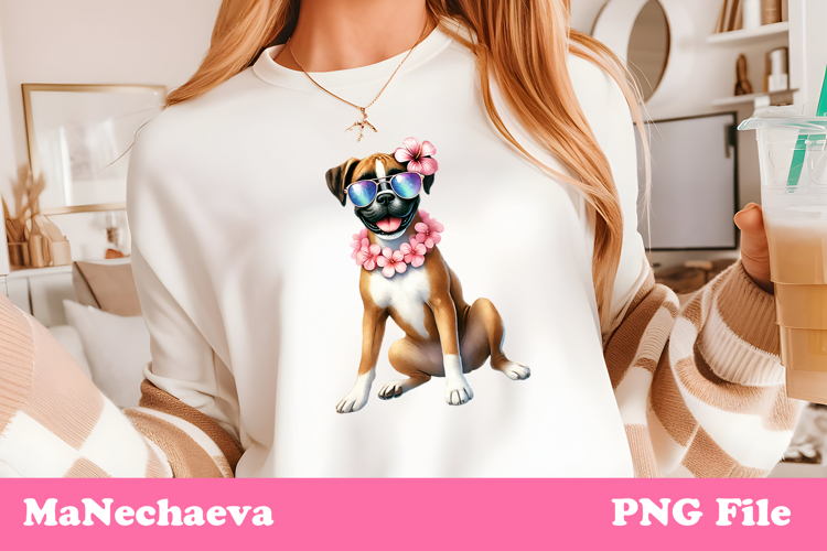 Boxer Dog Clipart Image 12