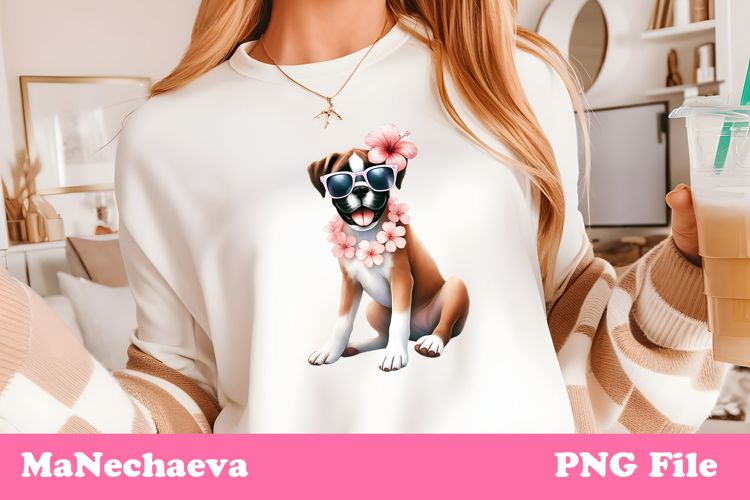 Boxer Dog Clipart Image 11