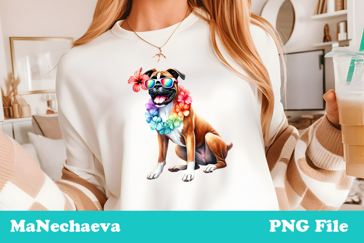 Boxer Dog Clipart Image 14
