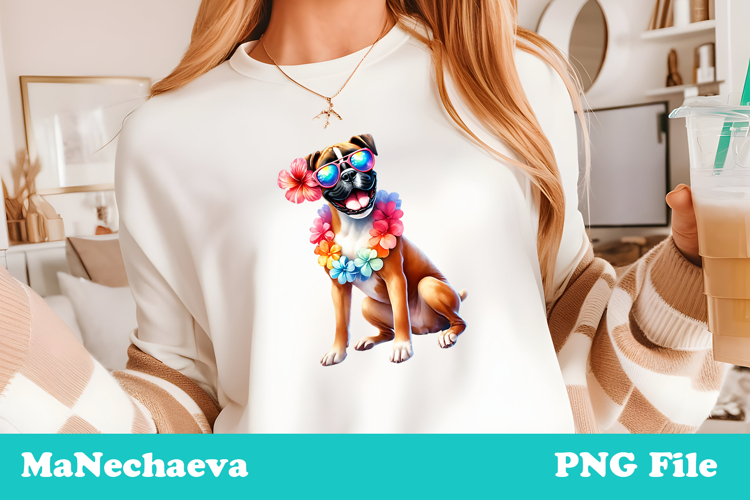 Boxer Dog Clipart Image 13