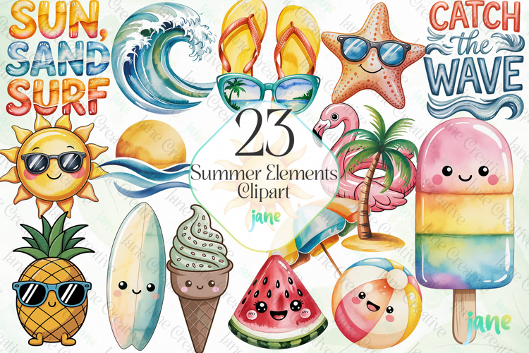 Summer Elements Clipart