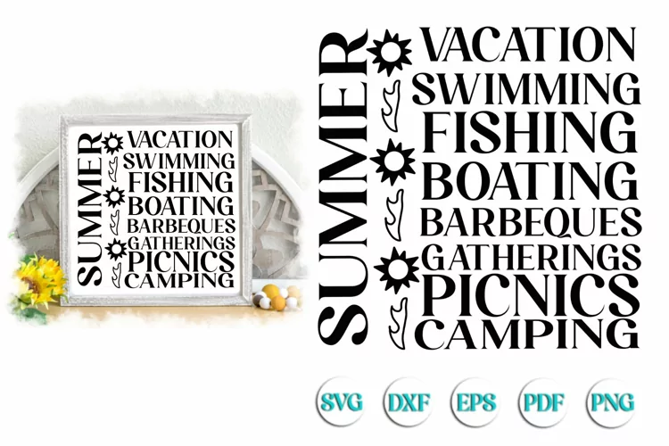Summer Subway Art SVG
