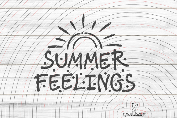 Summer Feelings cutting file SVG DXF