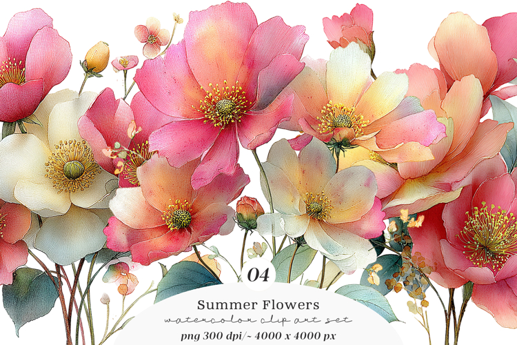 Tropical Flowers Clipart Image 8