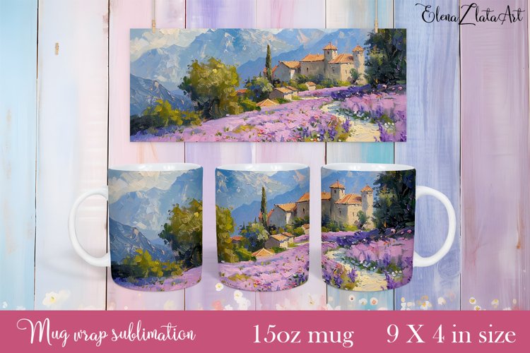 Flowers Mug Sublimation, Floral Design Mug