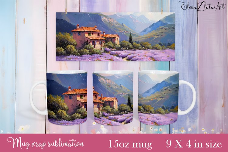Flowers Mug Sublimation, Floral Design Mug