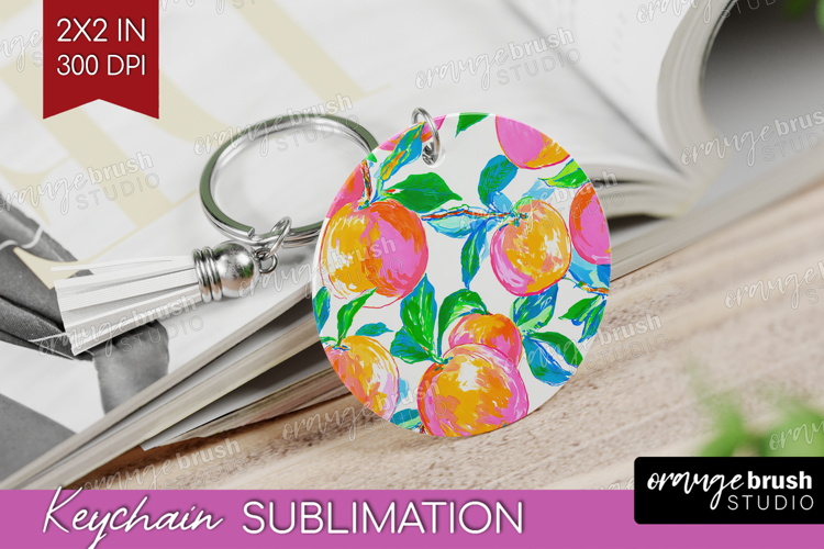 Fruit Keychain PNG - Summer Keychain Sublimation