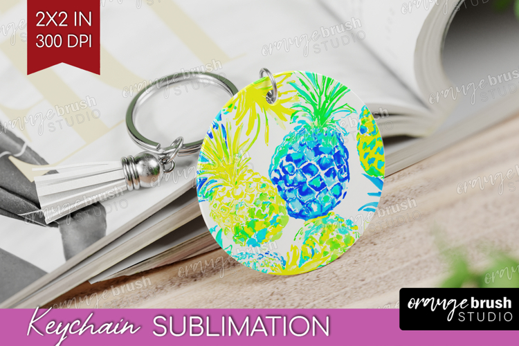 Fruit Keychain PNG - Summer Keychain Sublimation
