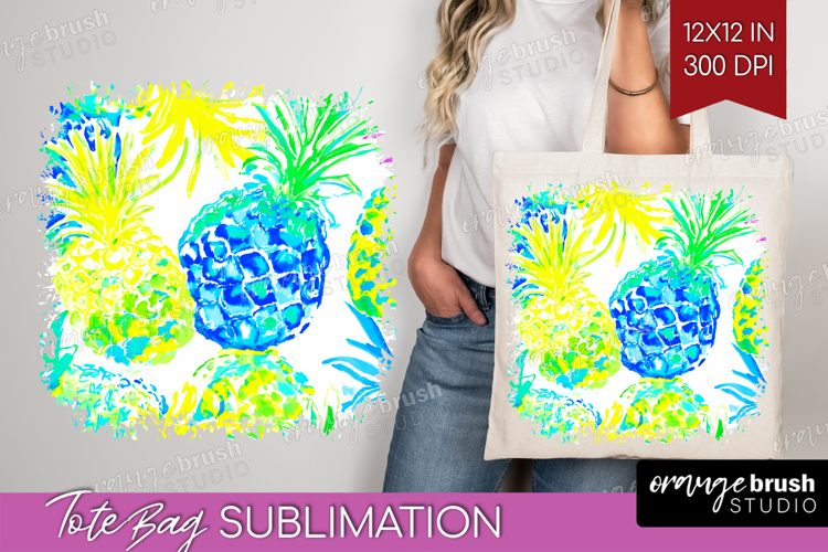 Fruit Tote Bag - Summer Tote Bag PNG Sublimation