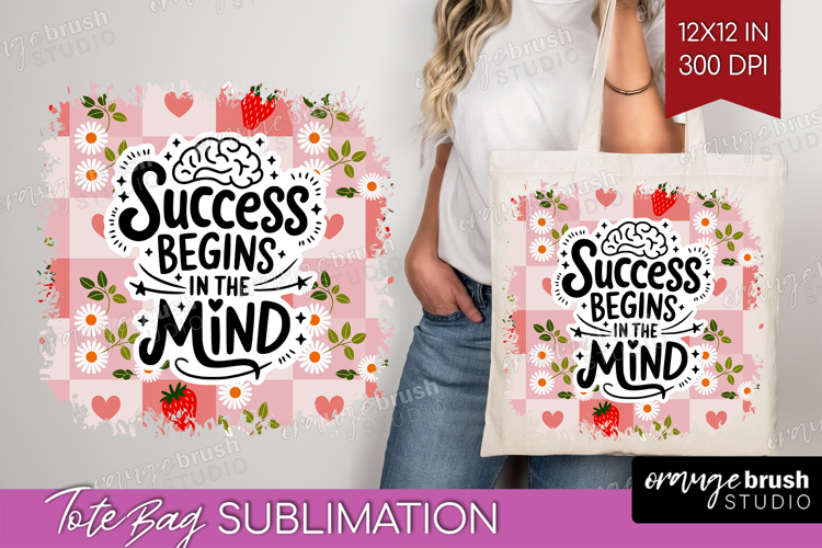 Inspirational Quote Tote Bag - Summer Fruit Tote Bag PNG