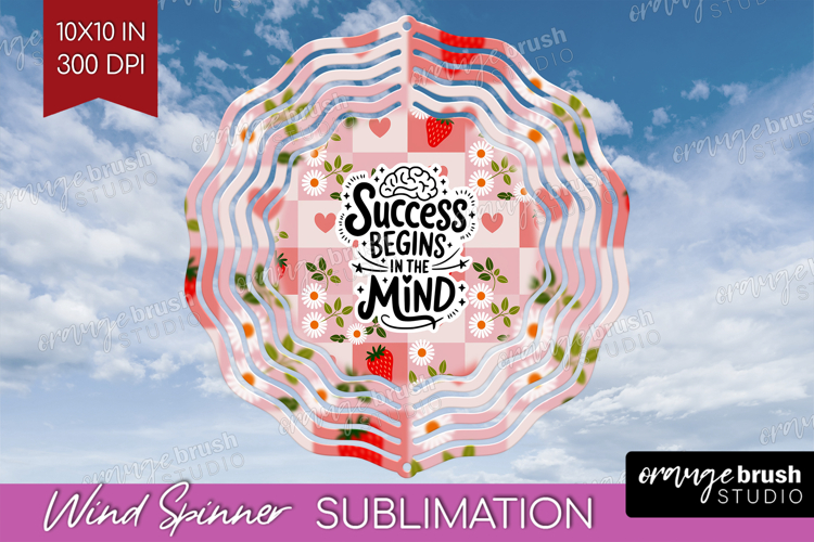 Inspirational Quote Wind Spinner Sublimation PNG - Summer