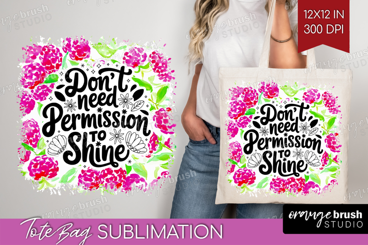 Inspirational Quote Tote Bag - Summer Fruit Tote Bag PNG