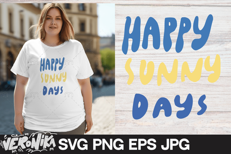 Happy sunny days|SVG summer quote