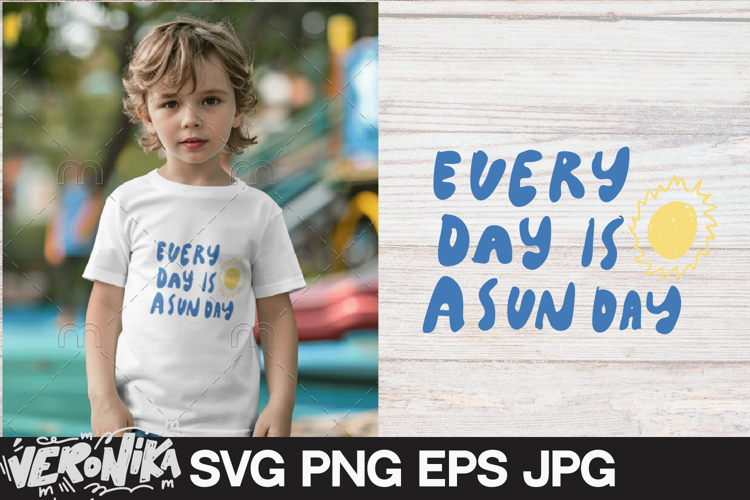 Every day is a sun day| SVG summer illustration