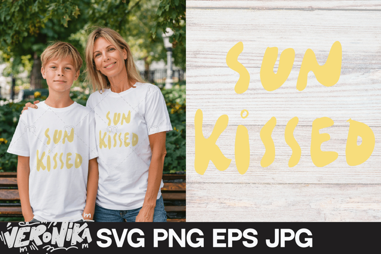 Sun kissed | SVG summer quote