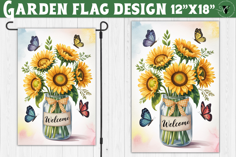 Sunflowers Garden flag | Welcome Floral Design