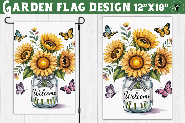 Sunflowers Garden flag | Welcome Floral Design