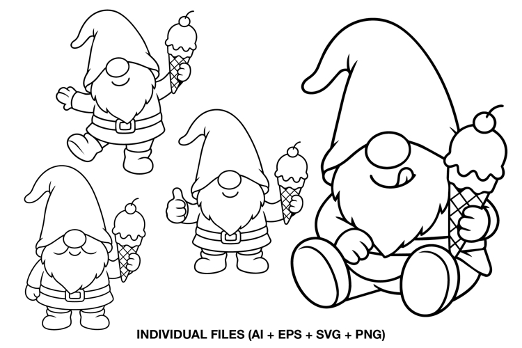 Summer Gnome SVG, Cute Cricut Cut Files for Summer Crafts
