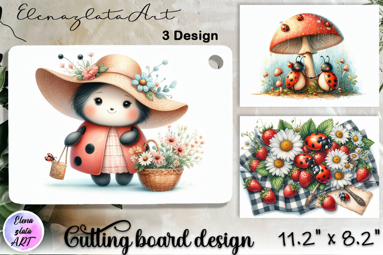 Cute lady bag cutting board sublimation, Funny lady bag