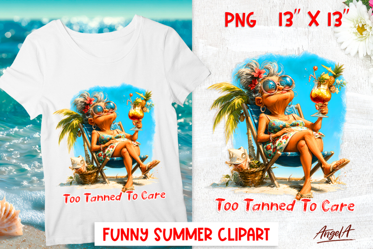 Summer vacation clipart Elderly lady Tropical Retirement PNG