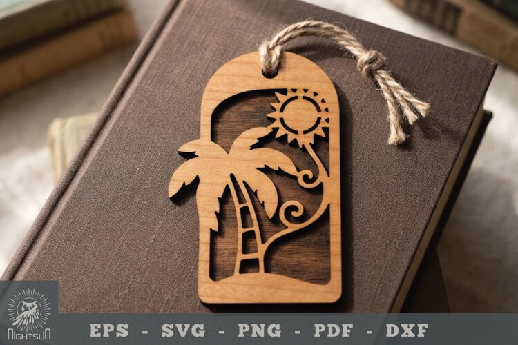 Summer Lasercut Bookmark 1 example image 1