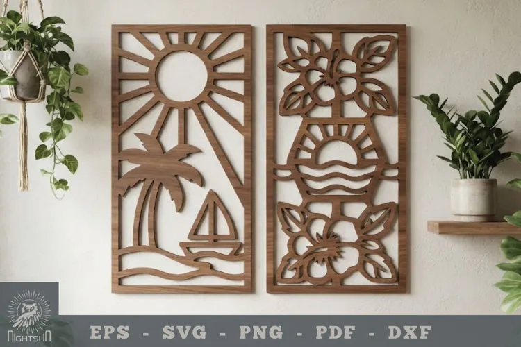 Summer Lasercut Wall Decor